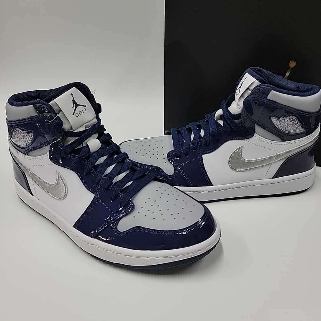  внутренний высшее маленький за границей стандартный товар 27.5.Nike Air Jordan 1 High Golf Midnight Navy DQ0660-100 новый товар не использовался Nike воздушный Jordan 1 высокий Golf 