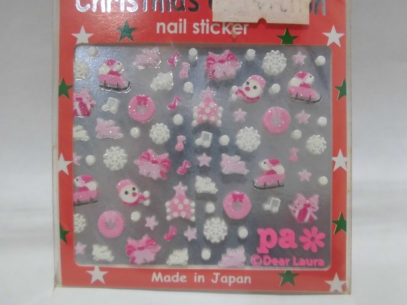 ・ネイルシール　SK520　ピンククリスマス_画像5