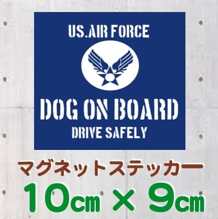 DOG ON BOARD/ собака on панель магнит стикер * Setagaya основа ( старый рис ВВС модель ) синий 