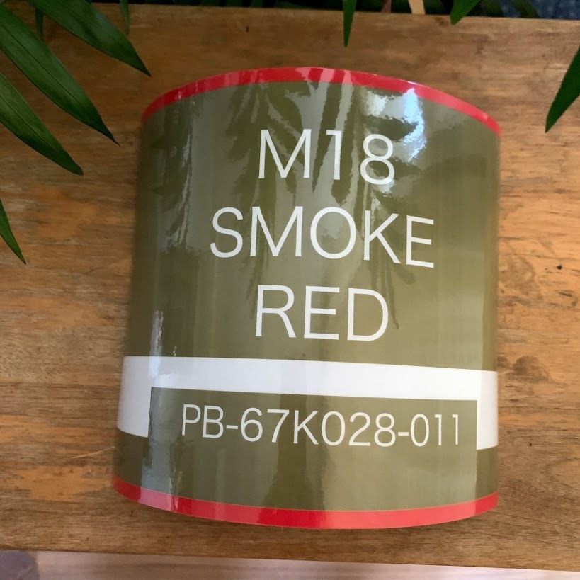 CB缶(カセットガス)マグネットカバー★M18スモークグレネード(赤緑)2枚セットの画像4