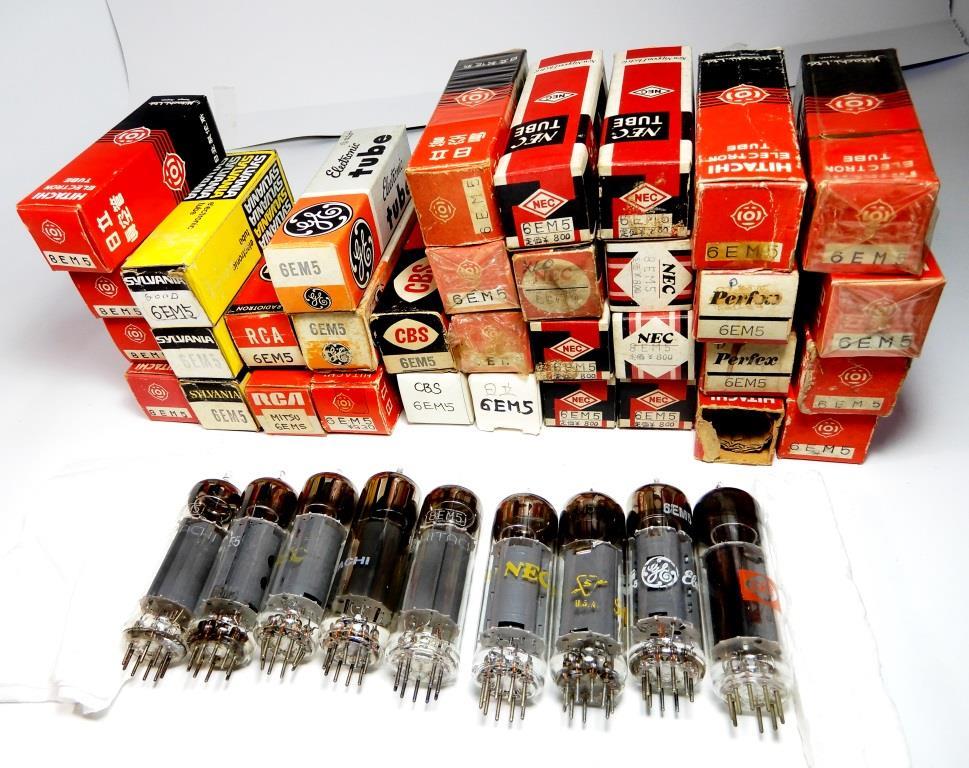ヤフオク! - ビーム垂直出力管6EM5を30本と8EM5を7本,合計37...