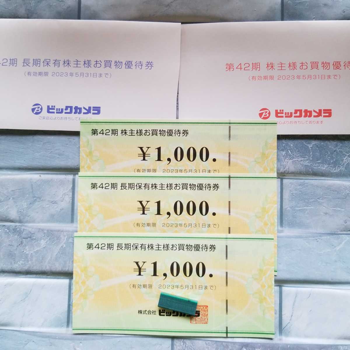超歓迎された ビックカメラ 株主優待券 3000円分 solines.ec