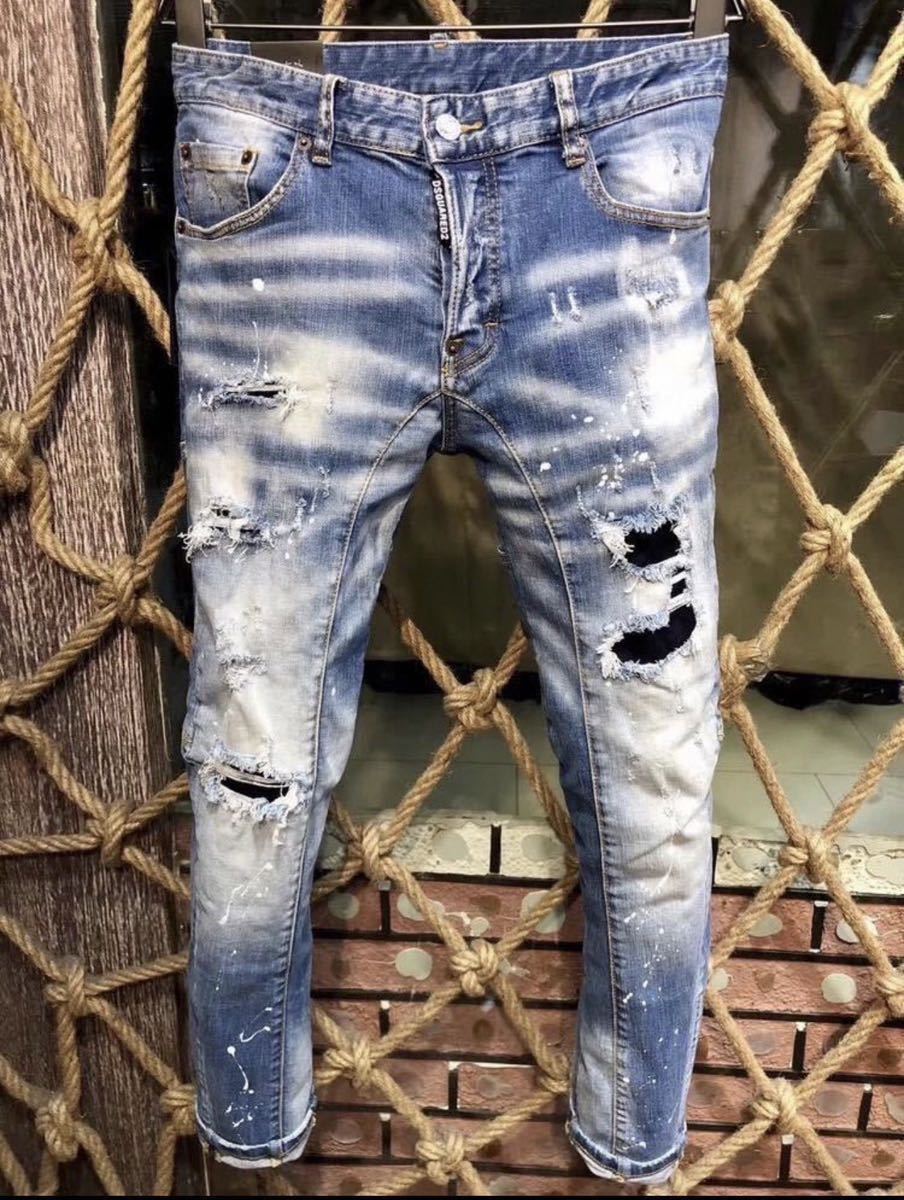 BRAD サイズ46 新品未使用 DSQUARED2 デニム サイドロゴ | roket.es