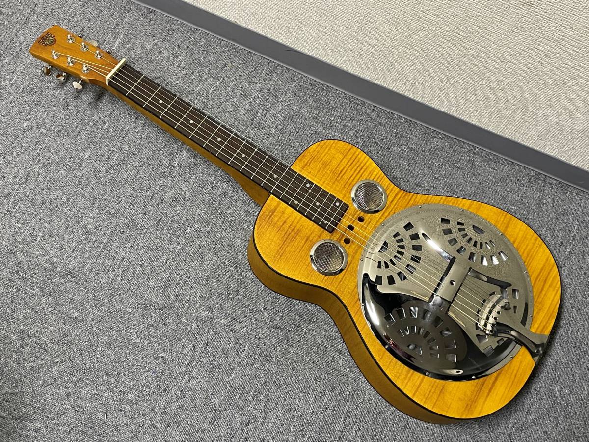 【1円スタート】Epiphone Dobro Hound Dog Deluxe Square Neck Vintage Brown 2015年製リゾネーターギター 現状渡しの画像1