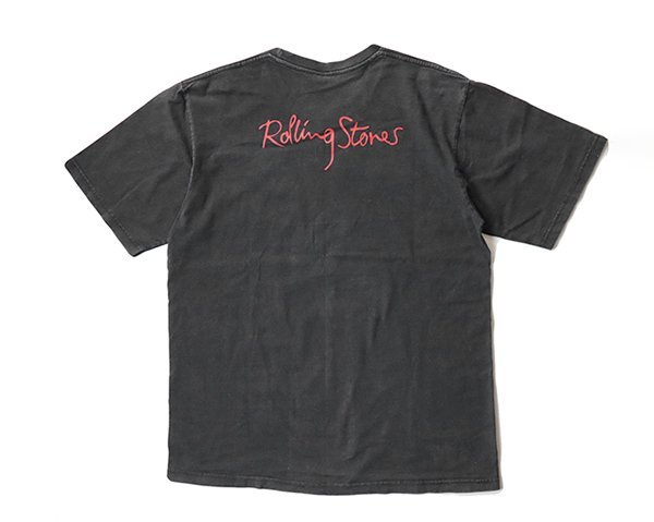 ● ヴィンテージ ローリングストーンズ 半袖Tシャツ 黒 ◆ バンT ロックT カットソー The Rolling Stones ◆/WX16_画像3