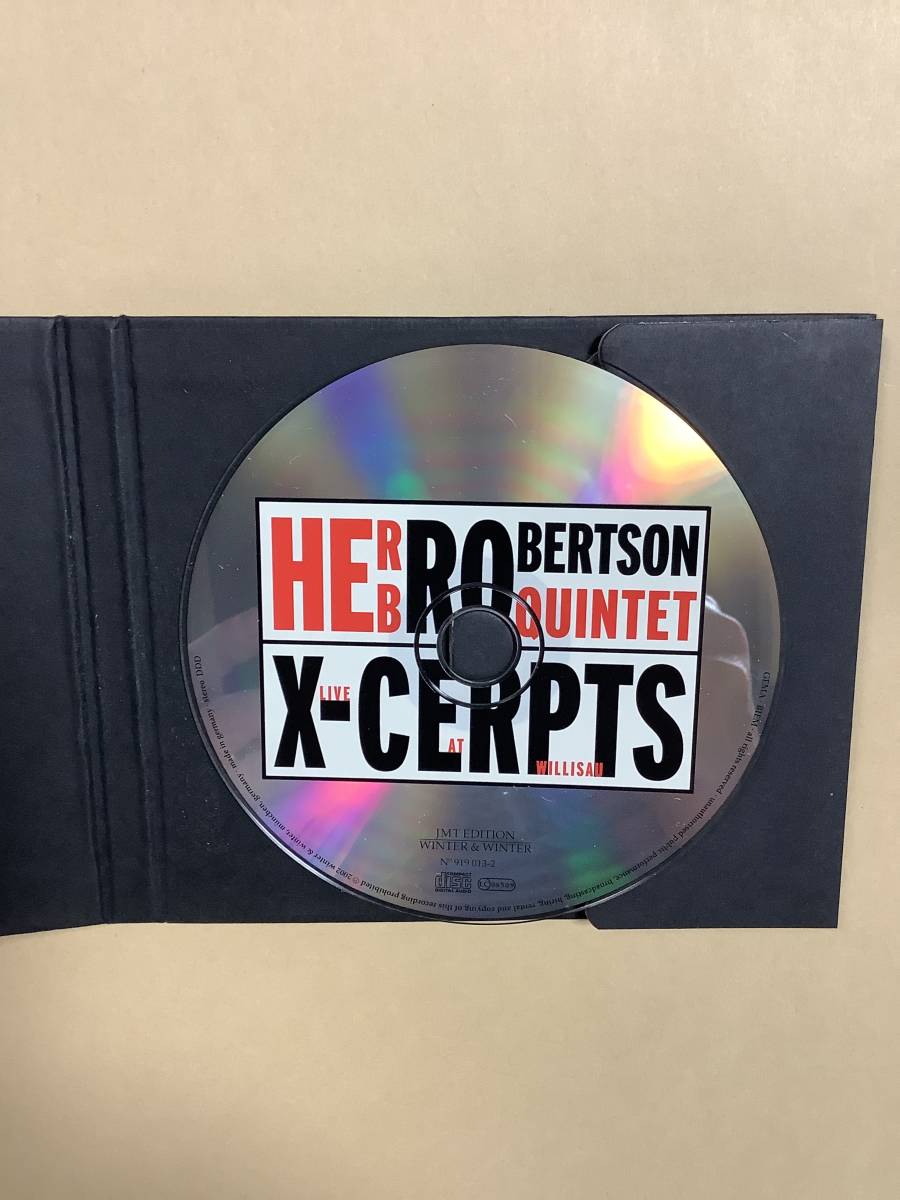 送料無料 HERB ROBERTSON QUINTET 「X-CERPTS」輸入盤 紙ジャケット仕様_画像6