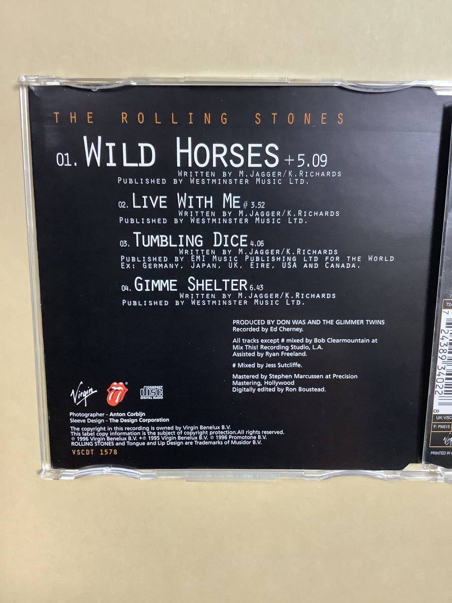 送料無料 ザ ローリング ストーンズ「WILD HORSES」4曲入り 輸入盤
