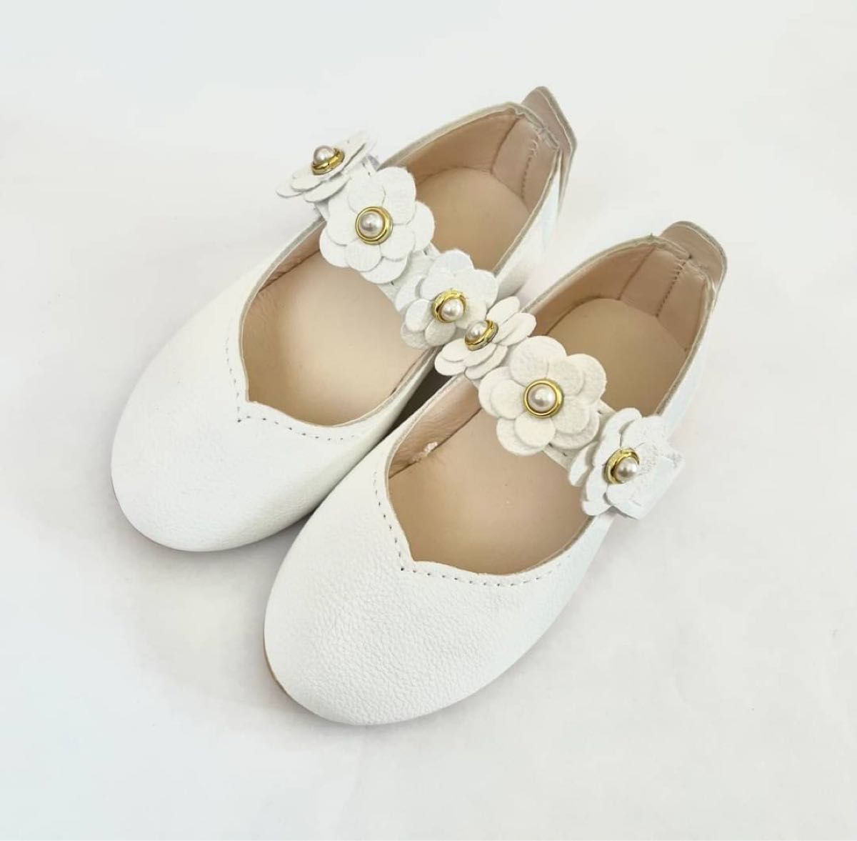 16cm 白☆フォーマル 結婚式 子ども 靴 花 シューズ キッズ 発表会 通販 シューズ 16cm 白 フォーマル 女の子 子ども 靴 花 キッズ 発表会