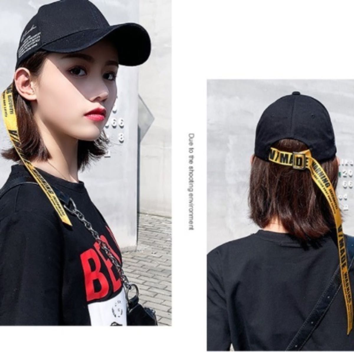 黒　韓国　大人気キャップ　日差し対策　ロゴ　帽子　メンズ　レディース　トレンド　男女