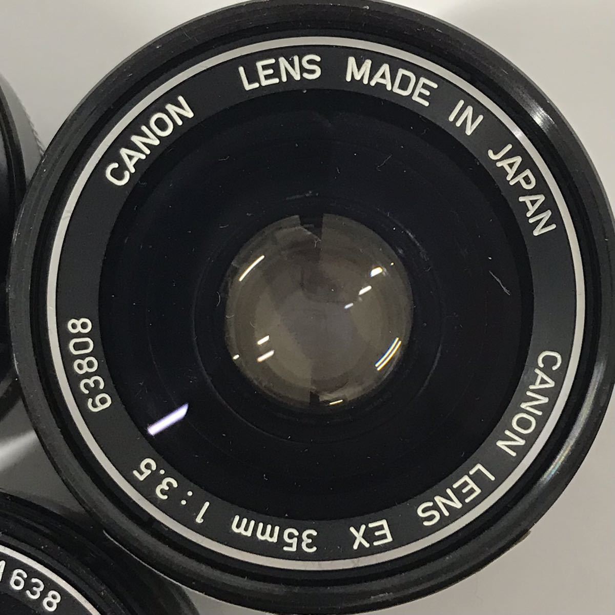 レンズ まとめ Canon キャノン EX 35mm 1:3.5 動作未確認 現状品 o4の画像3