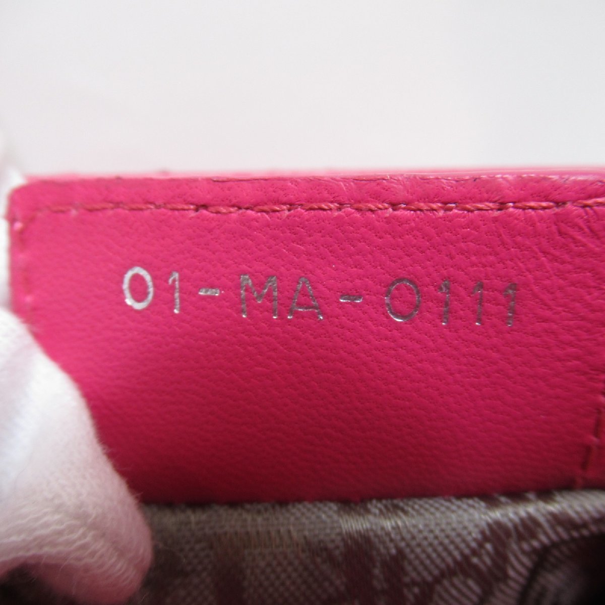 Dior ディオール トートバッグ トートバッグ ピンク系 ラムスキン（羊革） 中古 レディース_画像6
