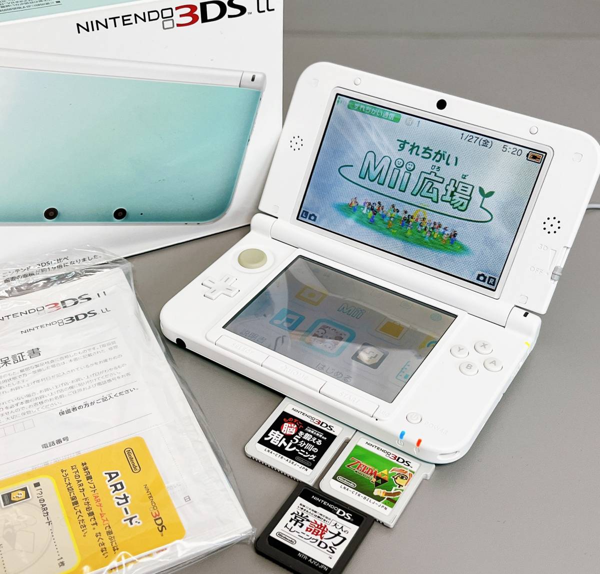 超美品再入荷品質至上! 任天堂3DS LL 本体 箱 取説 充電器セット 