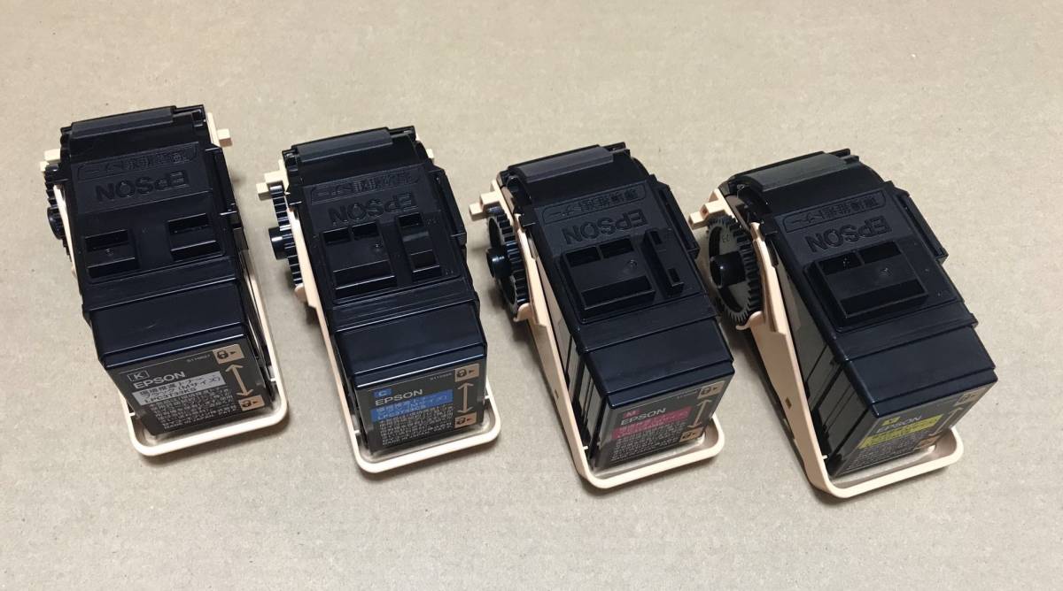 ★棚卸処理品★EPSON LPC3T33(4色セット)汎用品として出品 環境推進カートリッジ (Mサイズ) 訳あり未使用純正品