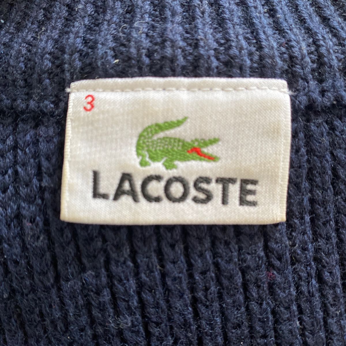 LACOSTE ラコステ　フルジップ　ニット　ジャケット