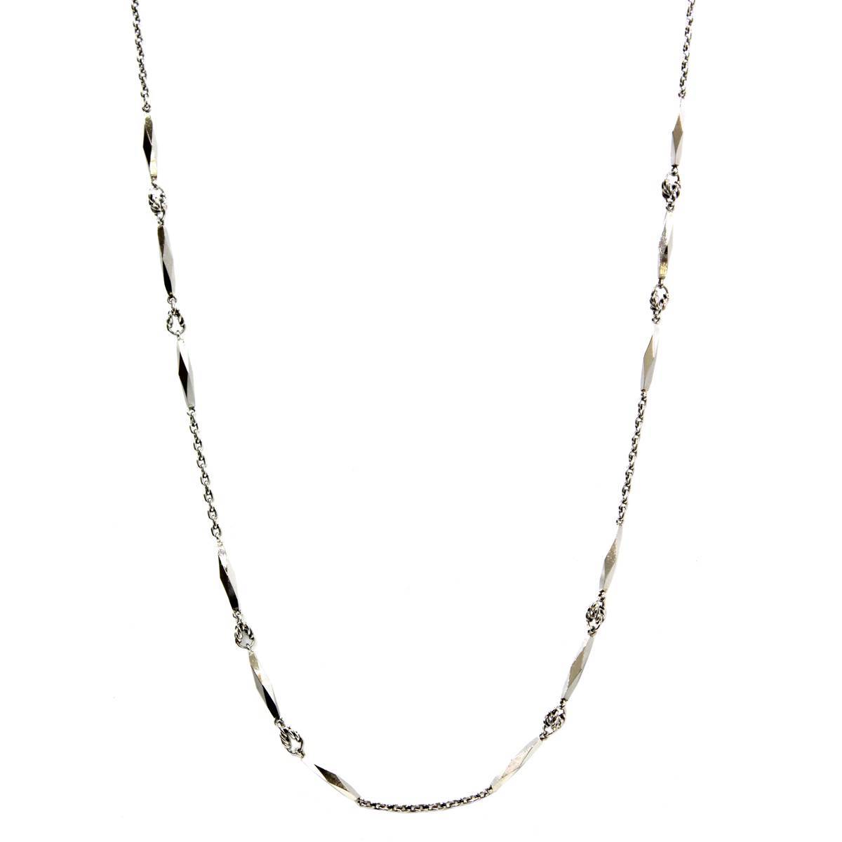 Pt850/ platinum 850 cut . necklace structure . department official certification stamp equipped approximately 41.8cm approximately 7.6g HO burnishing finishing goods A rank 