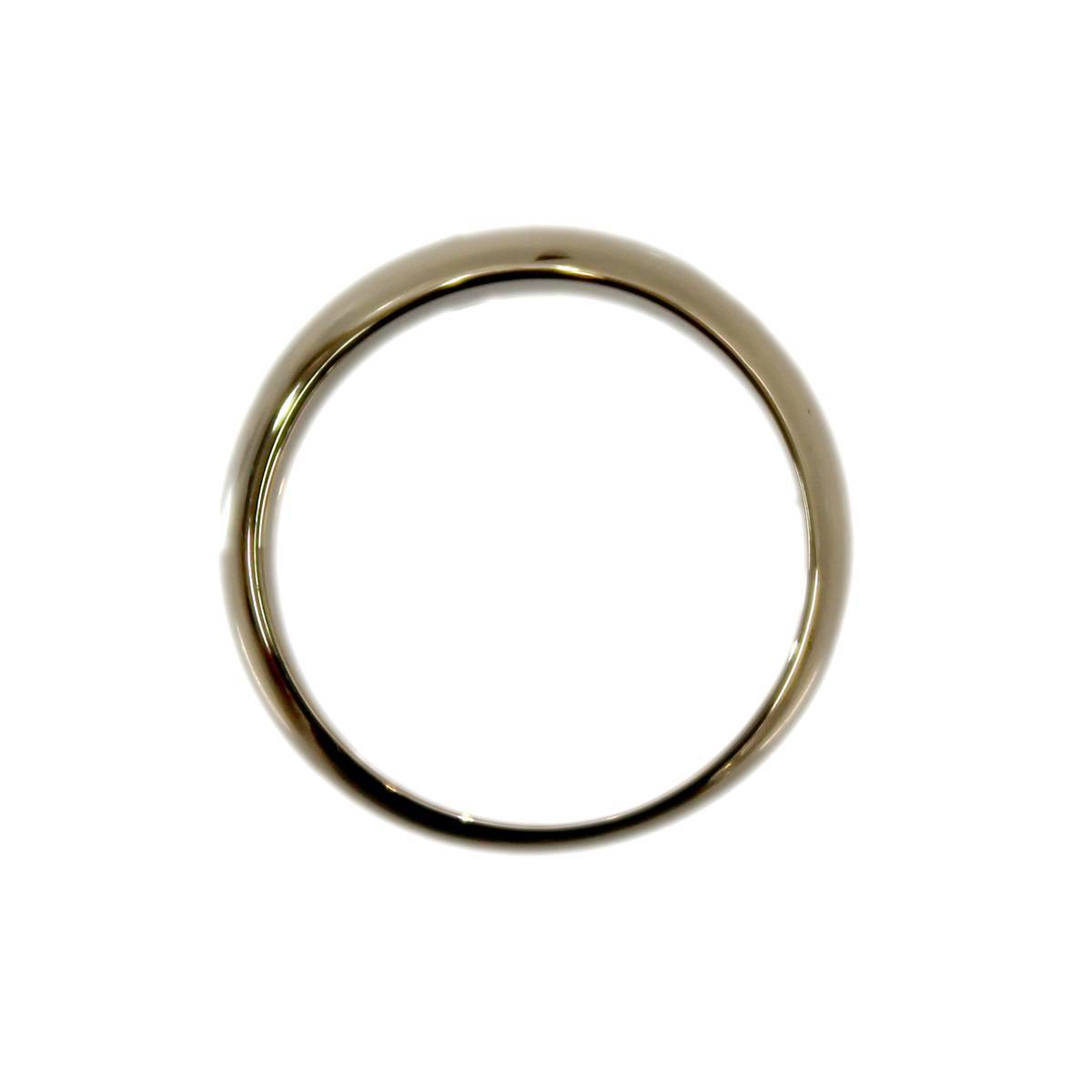 K18/18金 甲丸リング 11号 7.2g シンプル指輪 FS 磨き仕上げ品 Aランク
