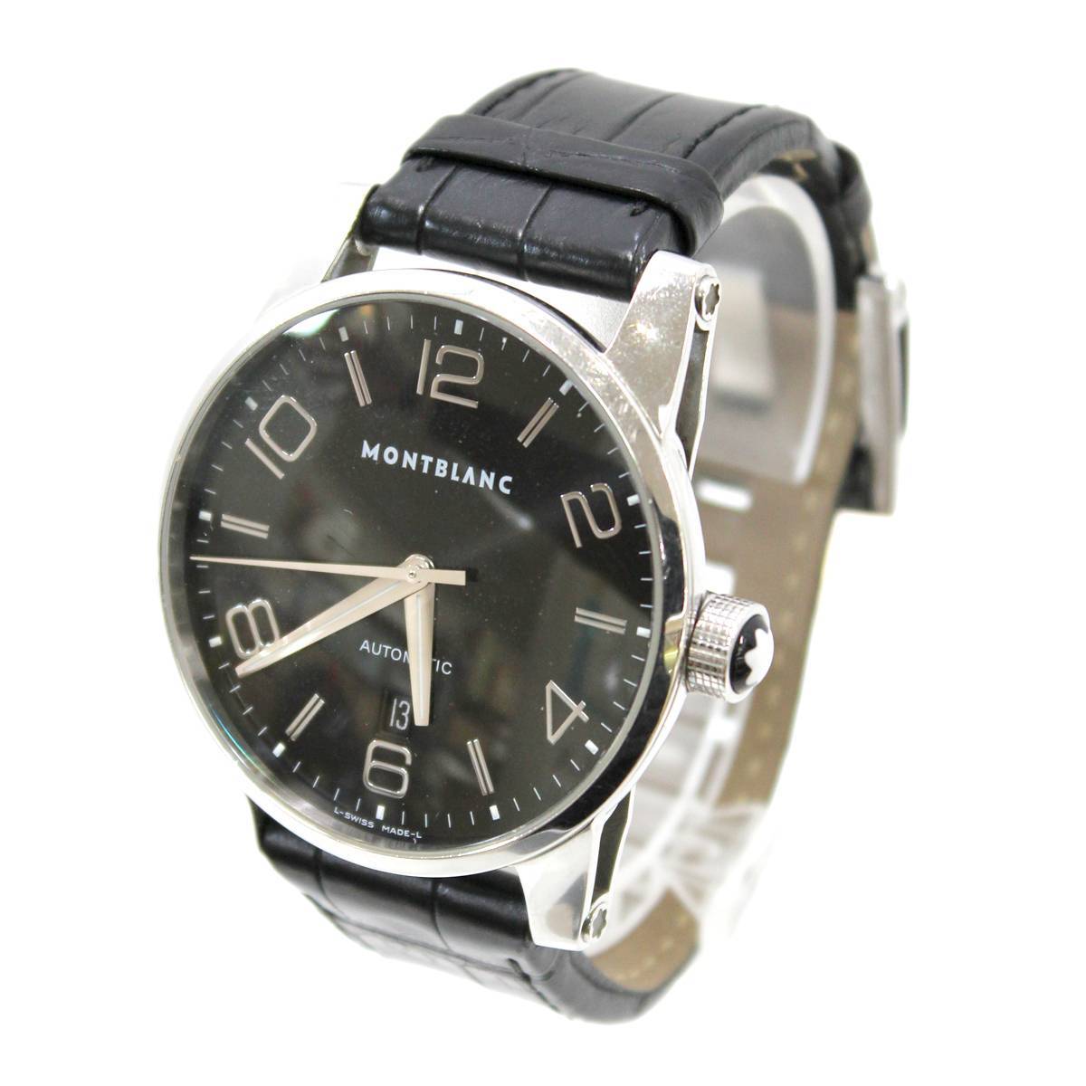 MONTBLANC/モンブラン タイムウォーカー 腕時計 SS ブラック 取り扱い説明書 7070 PB211610 FS Bランク