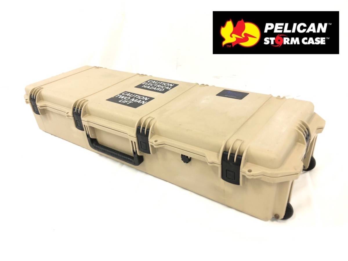 アメリカ製 ペリカン ハードケース PELICAN Storm long case キャスター付き ミリタリー サバゲー ライフルケース 米軍放出(200)BA27OK-2の画像1