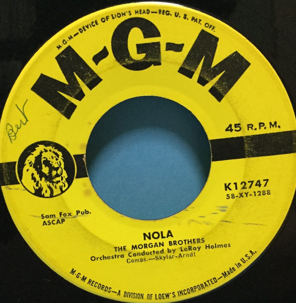 EP 洋楽 The Morgan Brothers / Nola 米盤_画像3