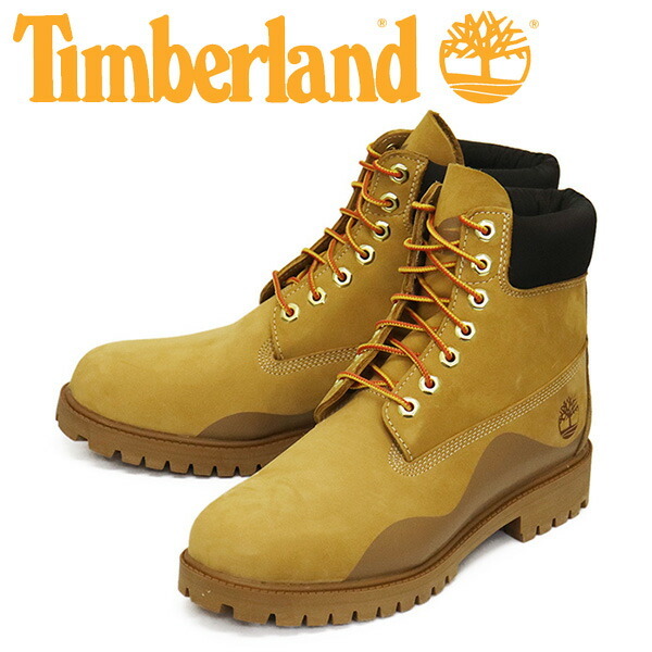 Timberland (ティンバーランド) A5UUH 6in PREMIUM RUBBER CUP BOOTS WP 6インチプレミアムウォータープルーフブーツ Wheat TB385 US7.5-約