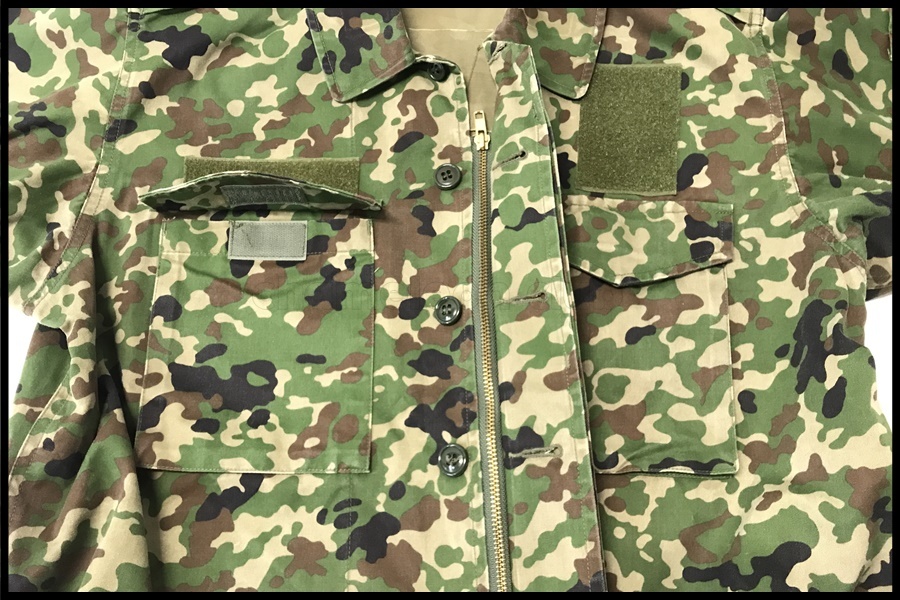 東京)陸上自衛隊 PX品 迷彩服 2型 上下セット 3B 1号迷彩帽 付の画像5