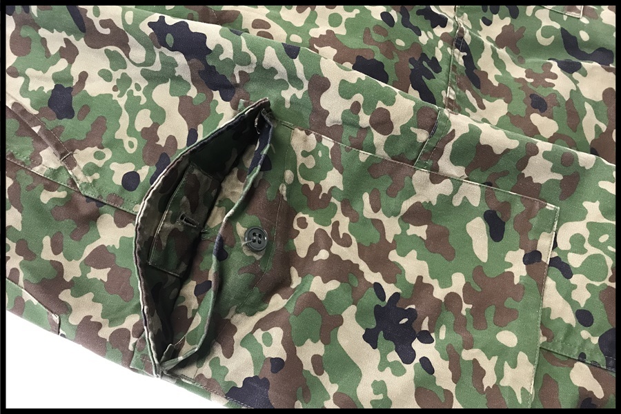 東京)陸上自衛隊 PX品 迷彩服 2型 上下セット 3B 1号迷彩帽 付の画像8