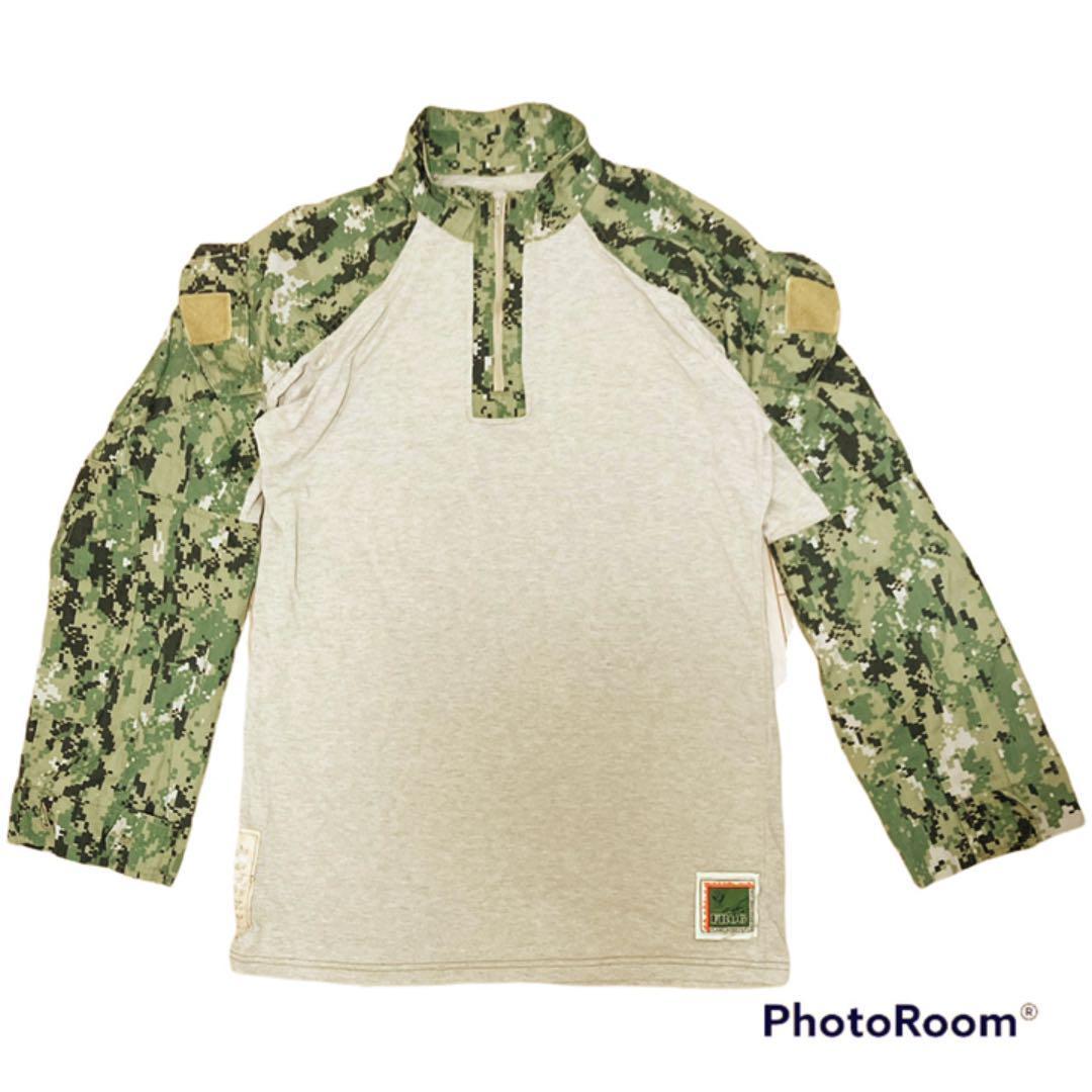 米軍 実物 USN NWU frog コンバットシャツ TIPE3 L/L レア TYPE3 AOR2 L/L フロッグシャツ アメリカ軍 U.S.navy ネイビー ミリタリーウェア