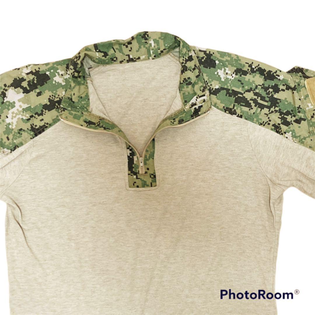 米軍 実物 USN NWU frog コンバットシャツ TIPE3 L/L レア TYPE3 AOR2 L/L フロッグシャツ アメリカ軍 U.S.navy ネイビー ミリタリーウェア