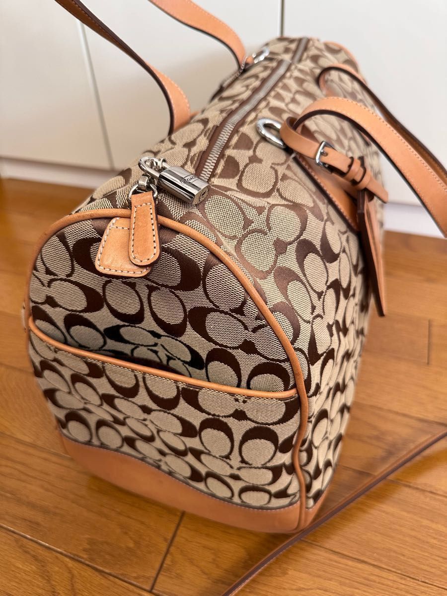 美品　COACH　コーチ　ボストンバッグ　レディース 旅行バッグ　ショルダーバッグ　出張　4253 レザー革　2way ゴルフ