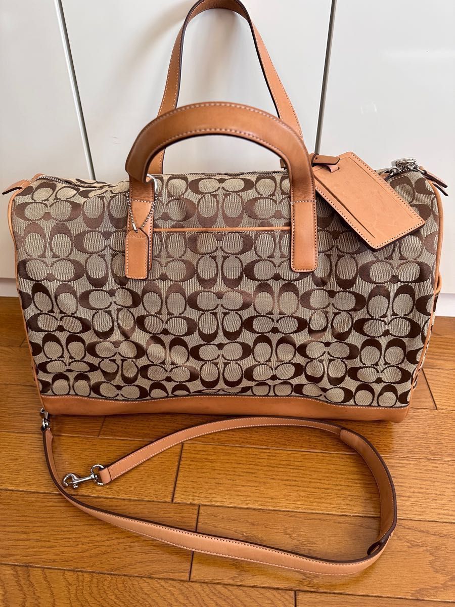 美品　COACH　コーチ　ボストンバッグ　レディース 旅行バッグ　ショルダーバッグ　出張　4253 レザー革　2way ゴルフ