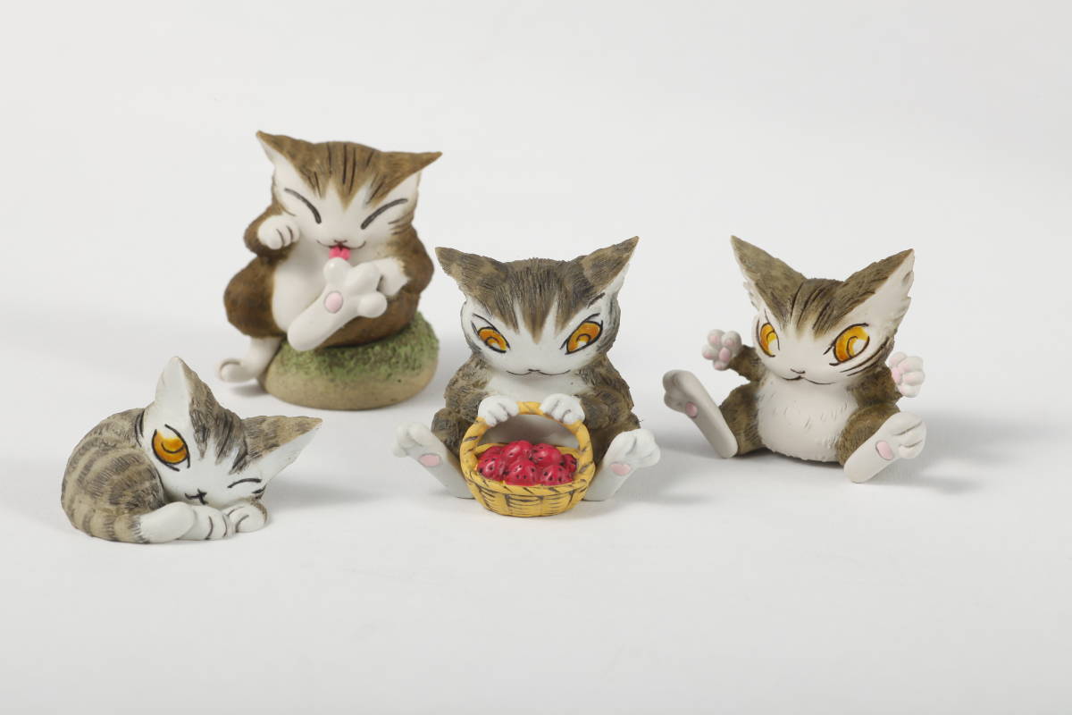 ガチャガチャ 猫のダヤン フィギュアコレクション① 全4種セット - 生き物 ガチャガチャ 猫のダヤン フィギュアコレクション① 全4種セット - 生き物