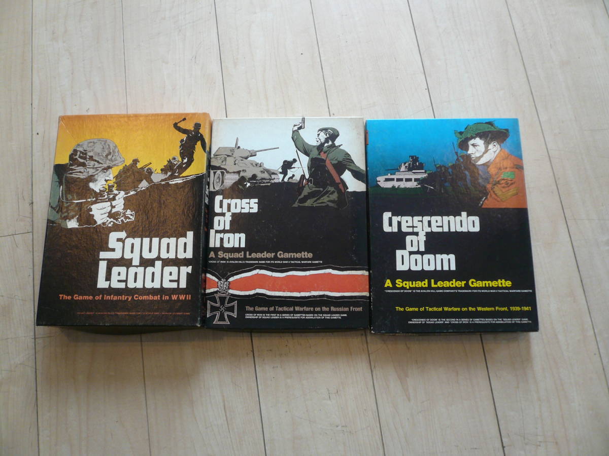 即決 AH 3点組 Squad Leader スコード リーダー 未使用完品 電撃ドイツ戦車隊 Crescendo of DOOM CROSS OF IRONクロス・オブ・アイアン