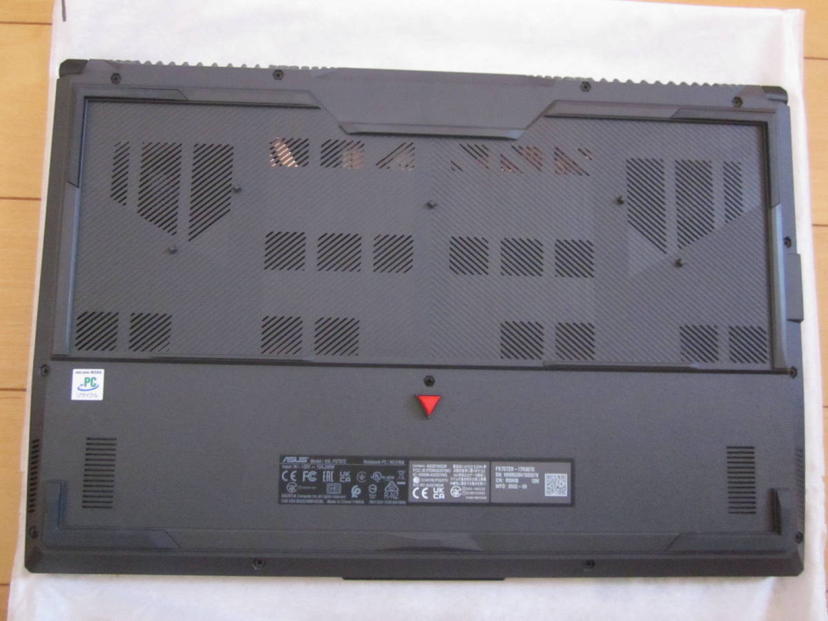 美品】ASUS TUF Gaming F17 FX707ZR FX707ZR-I7R3070 ノートパソコン