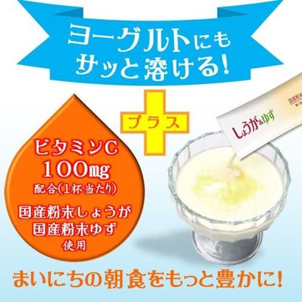 送料300円(税込)■st126■(1214) ◎日東紅茶 しょうが&ゆず 粉末清涼飲料 10本入 24点【シンオク】の画像4