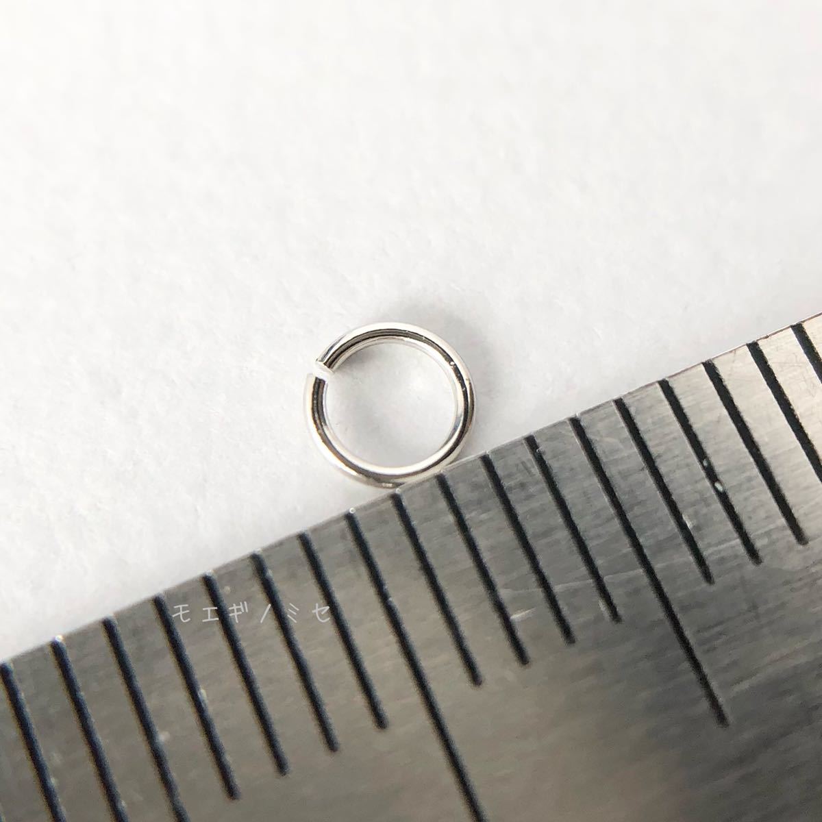 Pt850 プラチナ 丸カン0.5×3.5mm 20個セット アクセサリーパーツ丸カン 素材 日本製　ハンドメイド素材_画像2