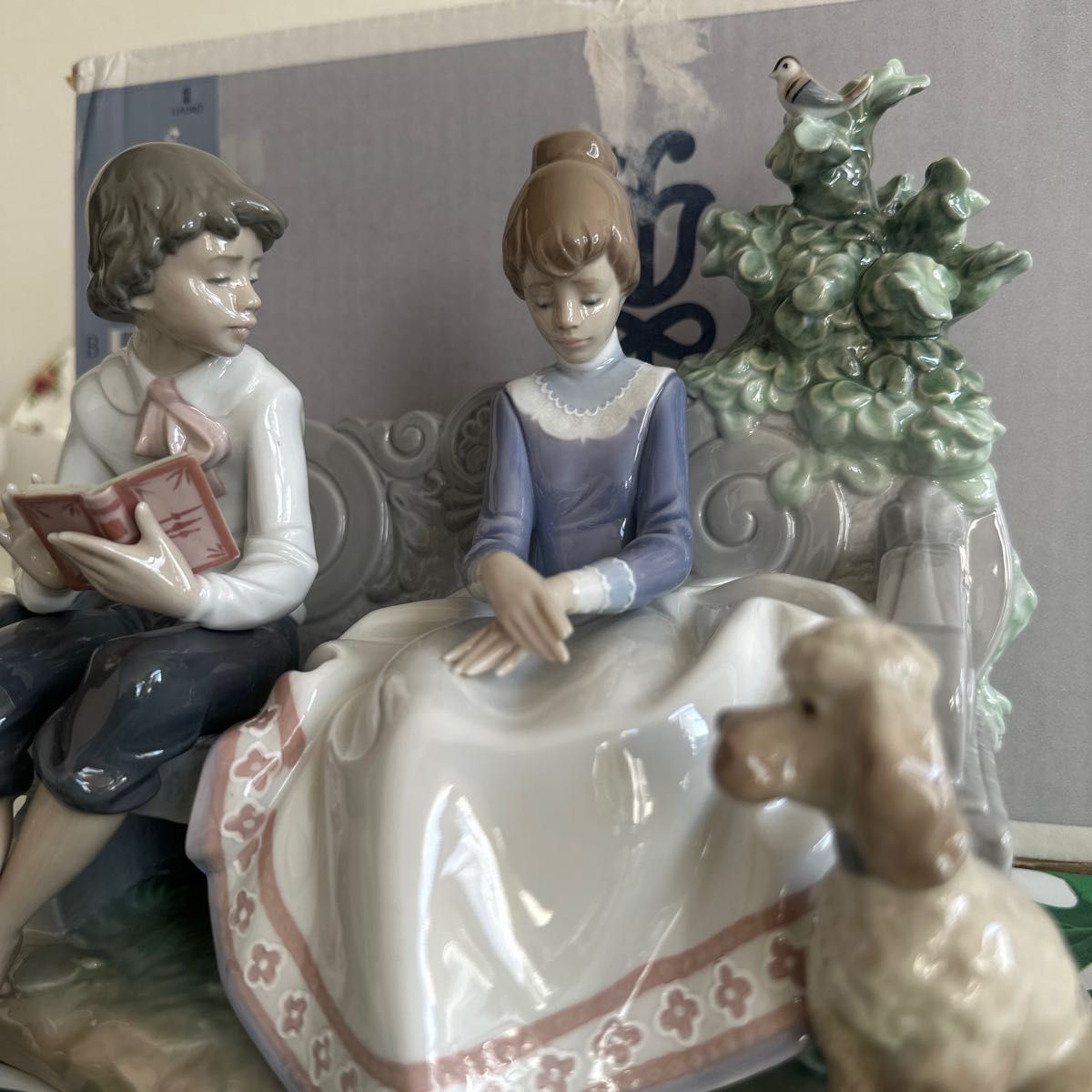 最終値下げ　希少 廃盤 LLADRO リヤドロ 磁器人形 フギュリン No.5442 「ときめき 」 置物 陶芸品