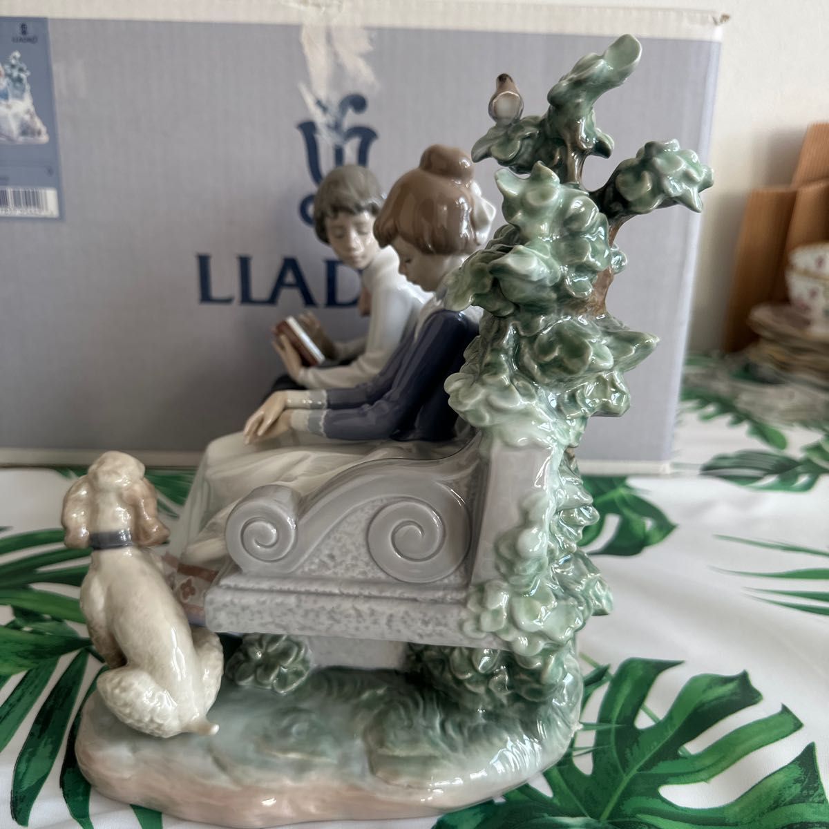 最終値下げ　希少 廃盤 LLADRO リヤドロ 磁器人形 フギュリン No.5442 「ときめき 」 置物 陶芸品