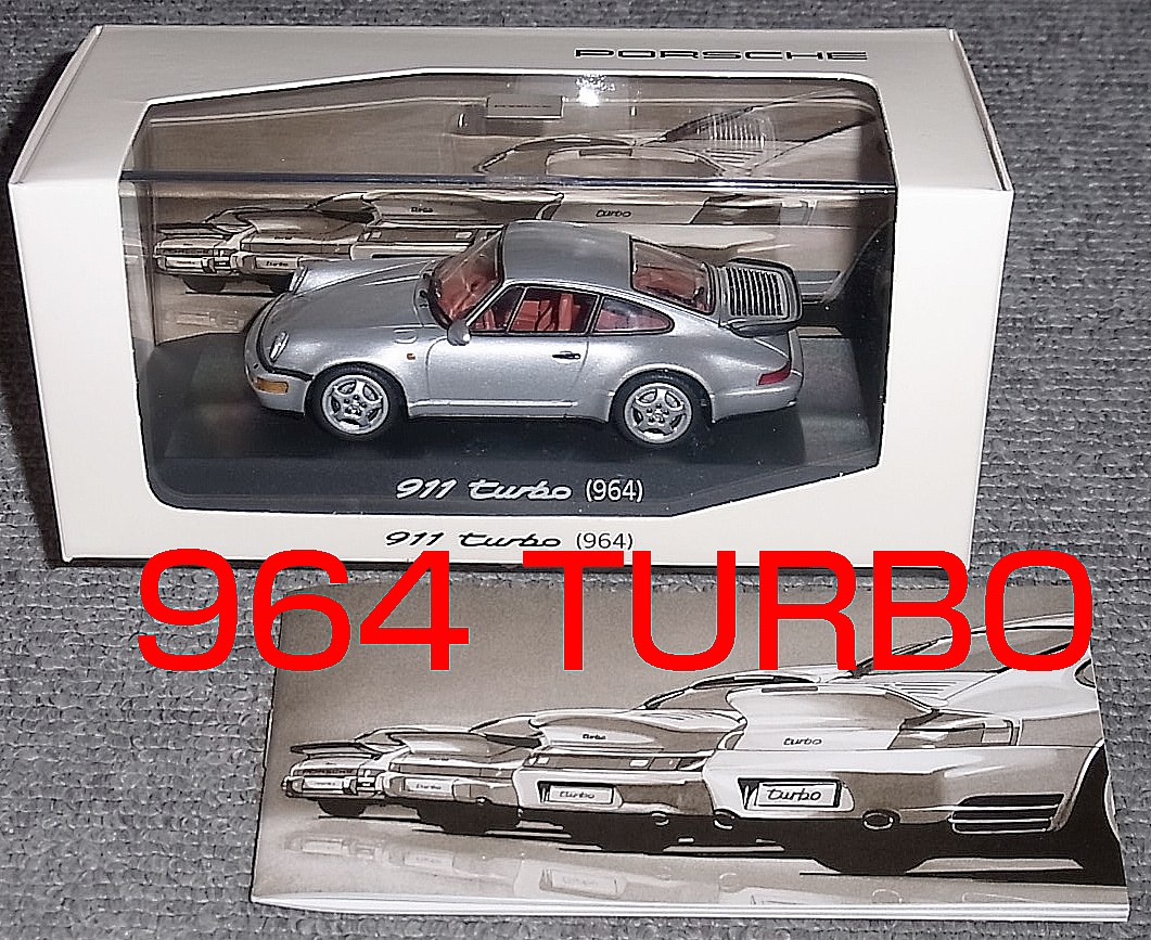 激安店舗 ポルシェ 1/43 PMA 911 (最安送料レタパ 黄 (964) 1990 ターボ 乗用車