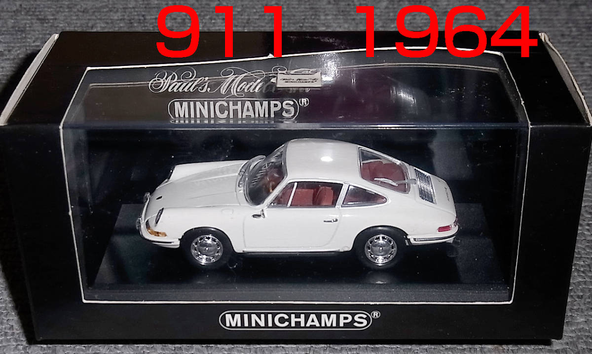 第一ネット 1/43 ポルシェ 911 (901) ホワイト 1964 PORSCHE ナロー 乗用車