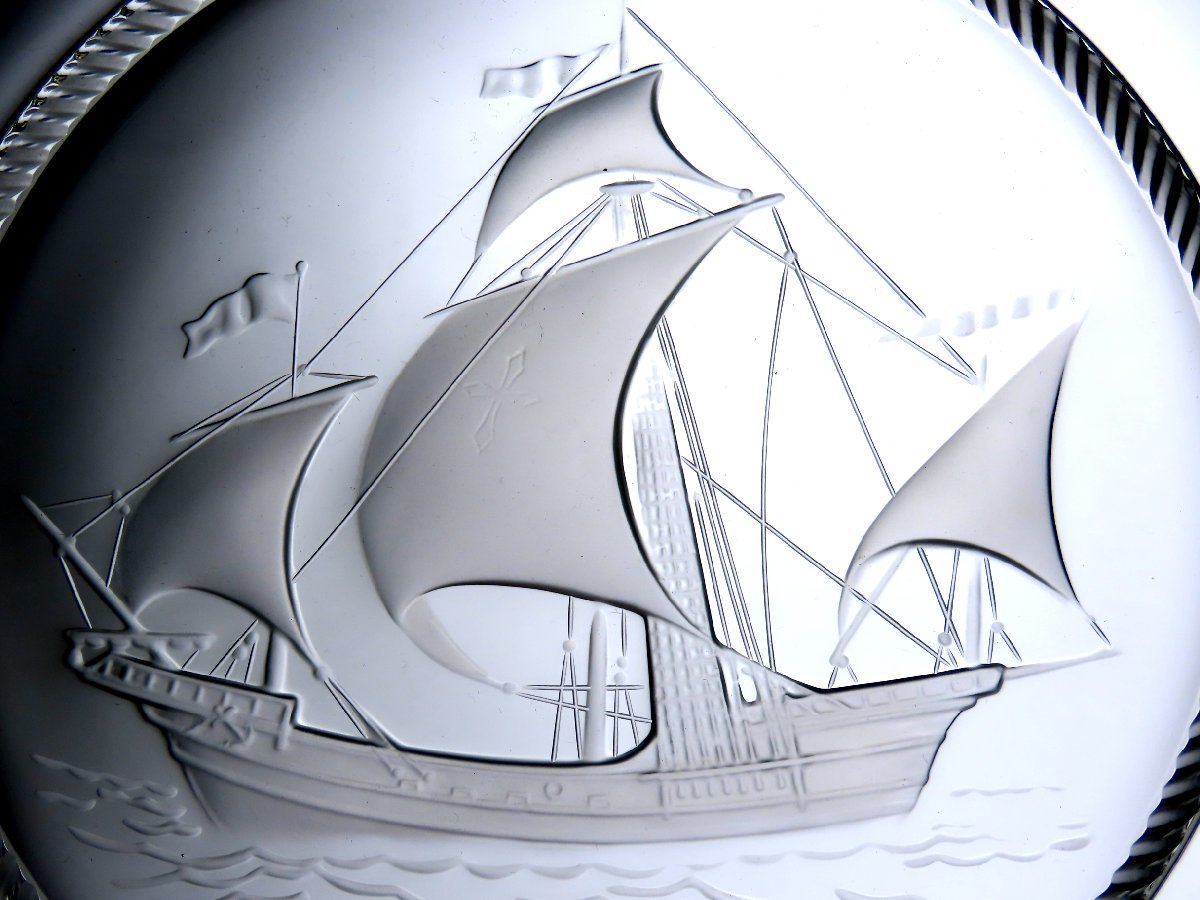 ■ラリック  「帆船」  レリーフプレート   〈同梱対象商品〉の画像3