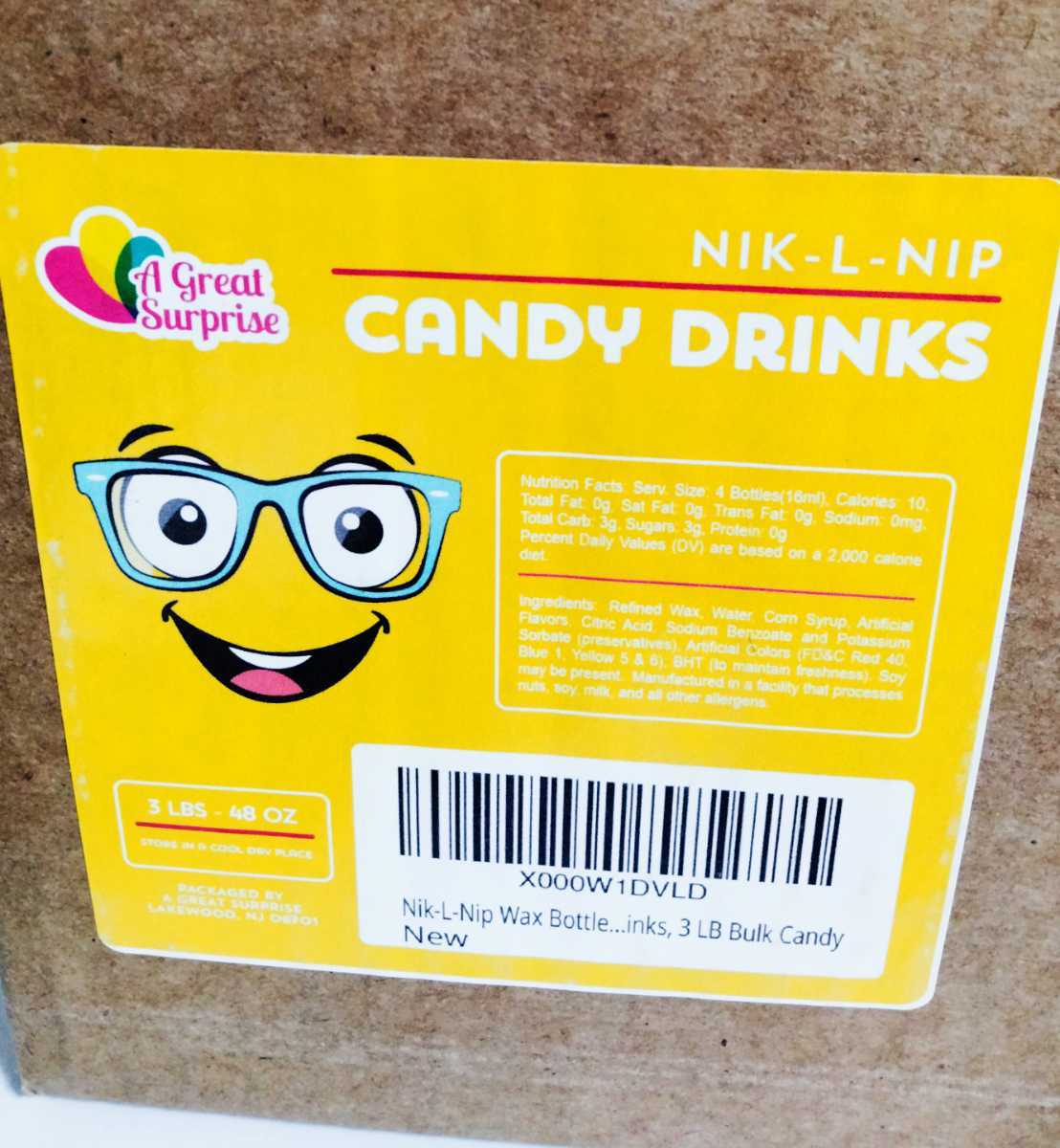 ニックルニップ Nik-L-Nip ワックスボトルキャンディー 10本 の画像3