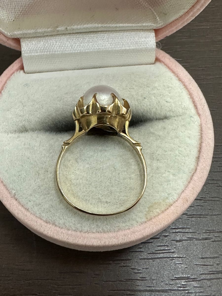 ボタニカル ミディアムベール 美品 courreges クレージュ K18 本真珠