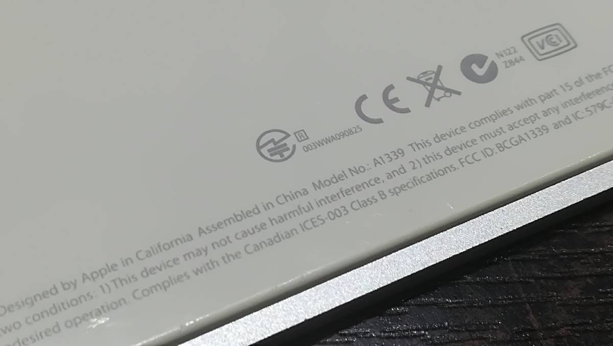 【動作品♪】Apple 純正 Magic Trackpad A1339 マジックトラックパッドの画像3