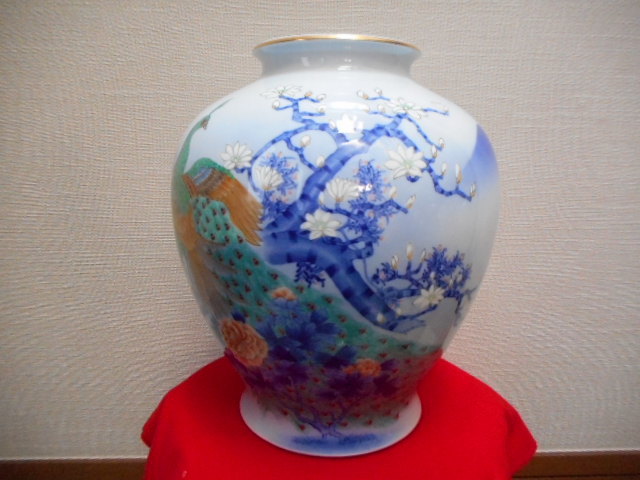 花器 花瓶 深川製磁 孔雀 大型 茶器 生花 香蘭社 ノリタケ 等 花器 花瓶 深川製磁 孔雀 大型 茶器 生花 香蘭社 ノリタケ 等