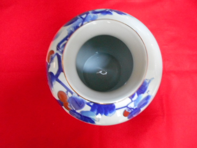 花器 花瓶 深川製磁 花 柿 ハチ 蜜蜂 ミツバチ 大型 茶器 茶碗 花器 花瓶 深川製磁 花 柿 ハチ 蜜蜂 ミツバチ 大型 茶器 茶碗