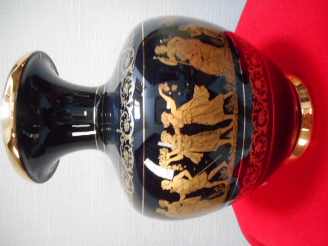 安全Shopping 花器 花瓶 ギリシャ HAND MADE IN GREECE 24K GOLD S 1