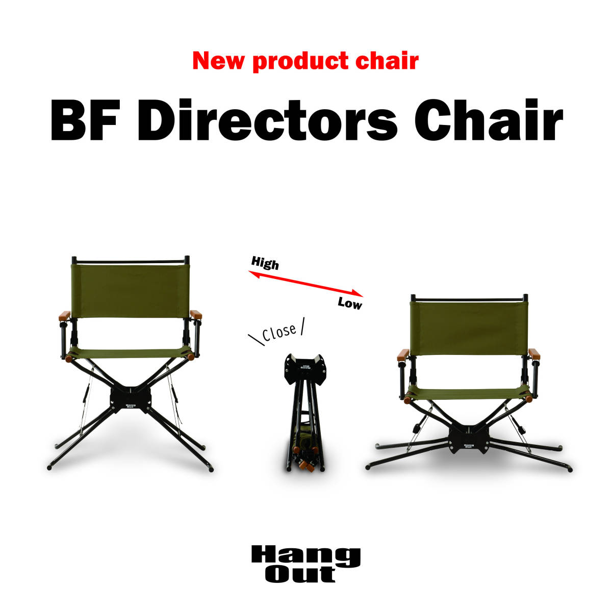 HangOut【ハングアウト】BF-550(BE) BF ディレクターズ チェア ベージュBF Directors Chair BF550BE_画像10