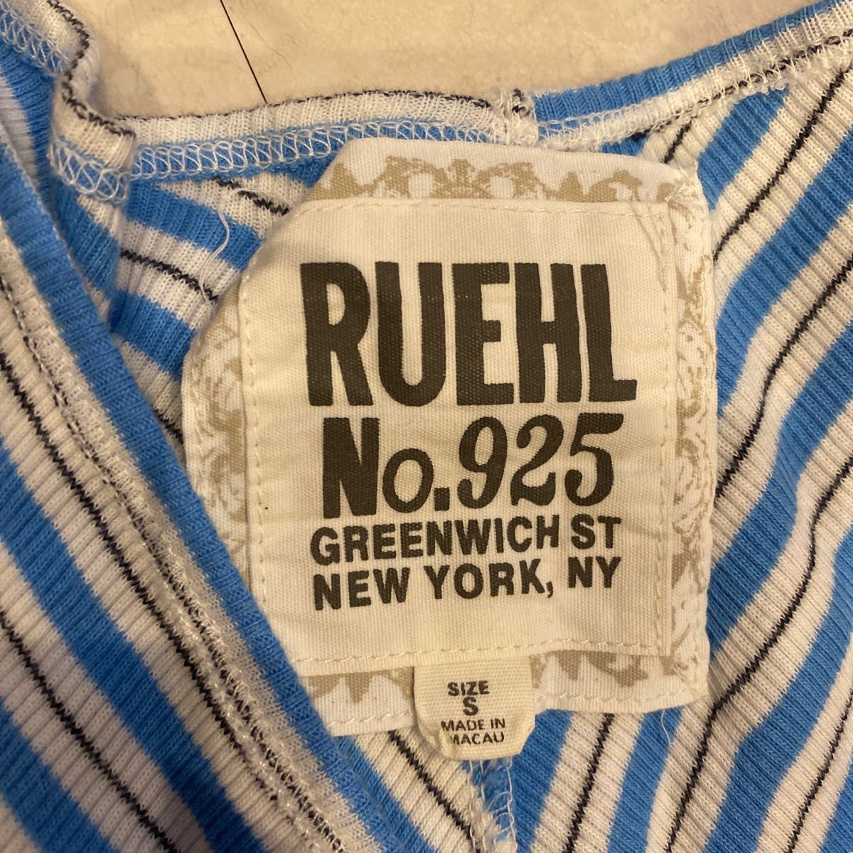 Ruehl No.925 Greenwich st newyork,ny Tシャツ　半袖　レディース　 ルールナンバー925 