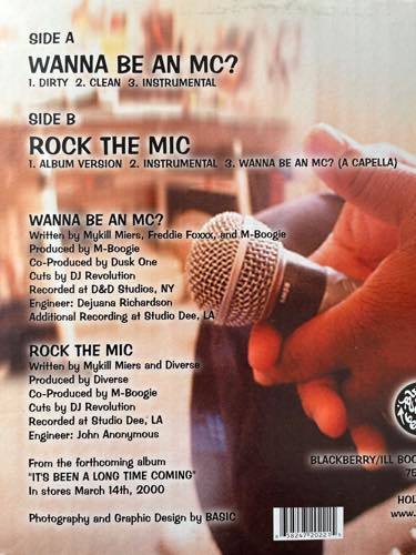 12 US盤 米盤 オリジナル レコード MYKILL MIERS / WANNA BE AN MC?・ROCK THE MIC ILL72022 DJ REVOLUTION・FREDDIE FOXXX_画像3