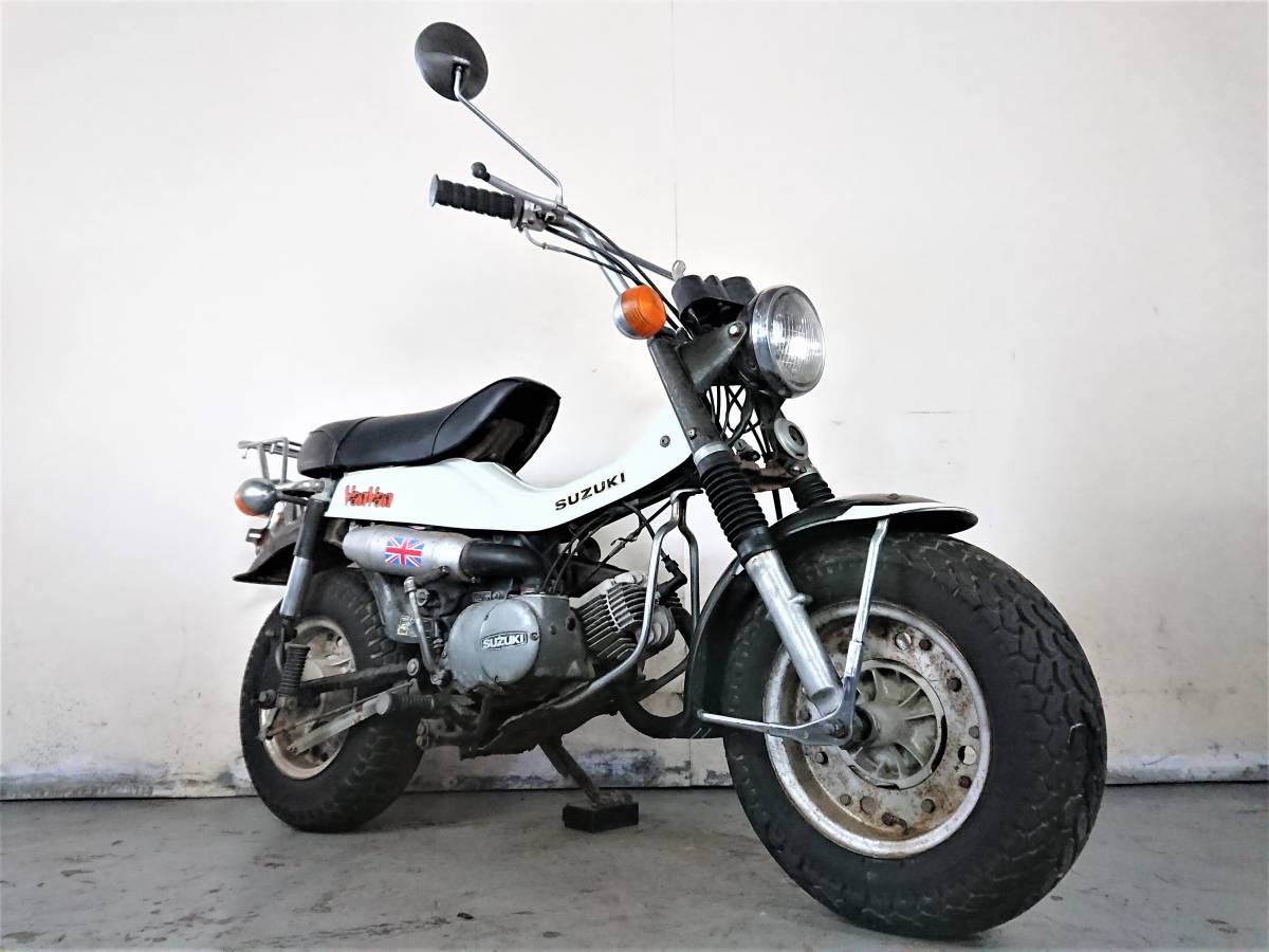 【SUZUKI VANVAN バンバン 75 RV75】始動確認済 書類付 原付二種 2スト 旧車 希少 昭和 絶版車 (50 90 125 RV モンキー【埼玉/熊谷】L359